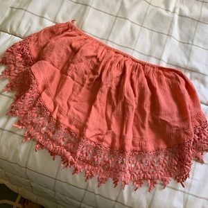 Strapless top with open back